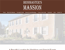 Tablet Screenshot of ironmastersmansion.com